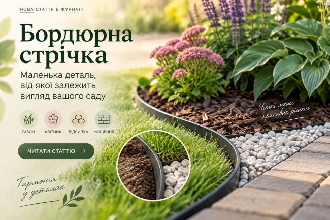 Бордюрна стрічка: маленька деталь, від якої залежить вигляд квітника